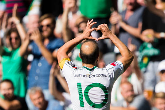 Hammarbys Kennedy Bakircioglu jublar