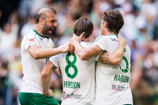 Hammarbys Kennedy Bakircioglu, Johan Persson och Philip
