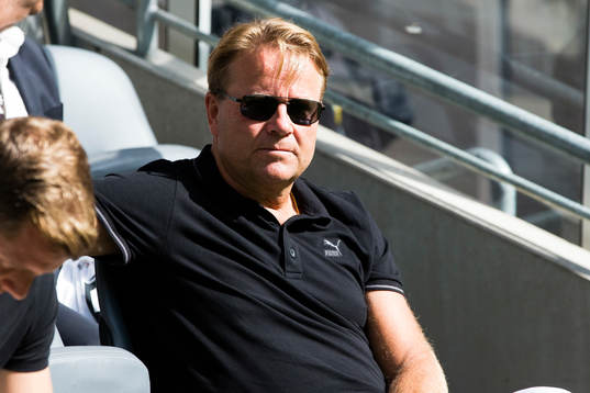 Hammarbys sportchef Mats Jingblad innan fotbollsmatchen i