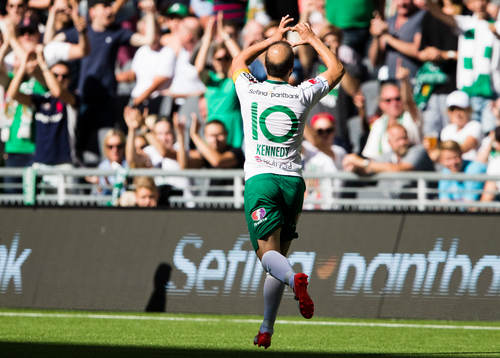 Hammarbys Kennedy Bakircioglu jublar
