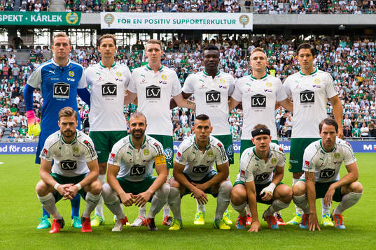Hammarbys startelva innan fotbollsmatchen i Allsvenskan