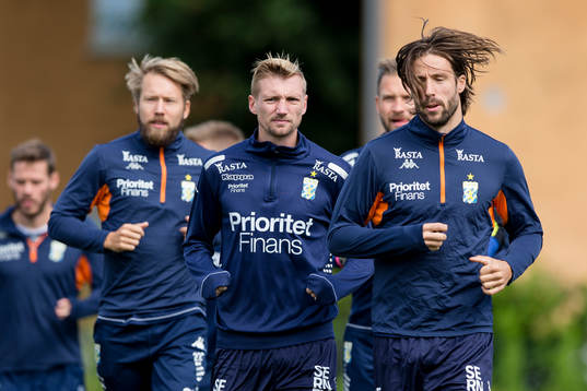 IFK Göteborgs Sebastian Eriksson och Mattias Bjärsmyr