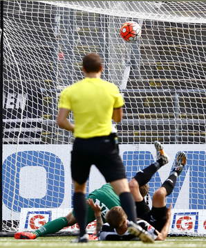 Mål 1-1 av Norrköpings Andreas Blomqvist