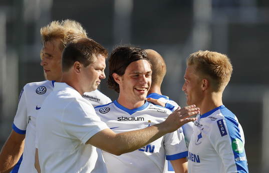 Norrköpings tränare Jens Gustafsson, David Moberg