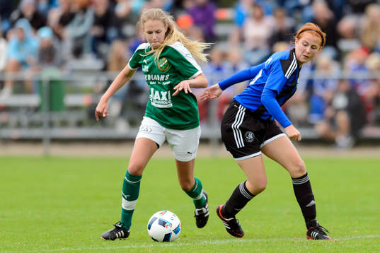 under fotbollsmatchen i Eskilscupen flickor F16 mellan