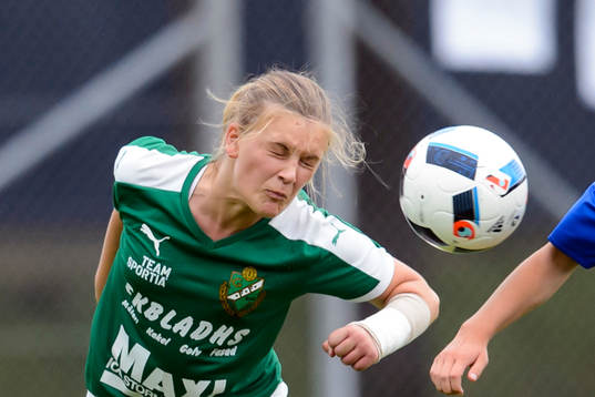 under fotbollsmatchen i Eskilscupen flickor F16 mellan