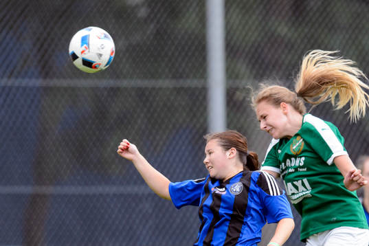 under fotbollsmatchen i Eskilscupen flickor F16 mellan