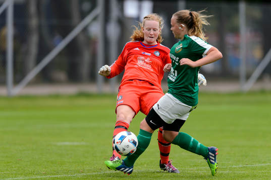 under fotbollsmatchen i Eskilscupen flickor F16 mellan