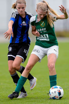 under fotbollsmatchen i Eskilscupen flickor F16 mellan