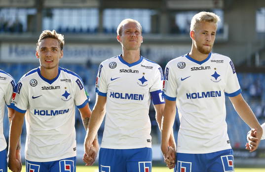 Norrköpings Linus Wahlqvist, Andreas Johansson och Filip