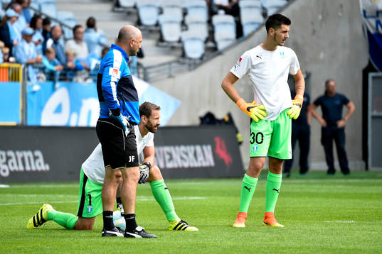 Malmö FFs målvakt Johan Wiland och målvakt Marko