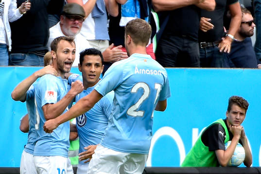 Malmö FFs Magnus Wolff Eikrem jublar
