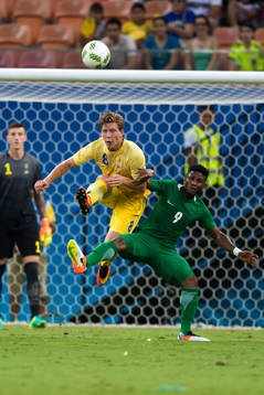 Sveriges Alexander Fransson och Nigerias Imoh Ezekiel