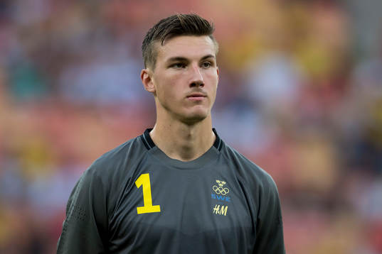 Sveriges målvakt Andreas Linde