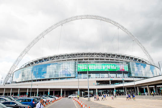 Exteriör över Wembley Stadium
