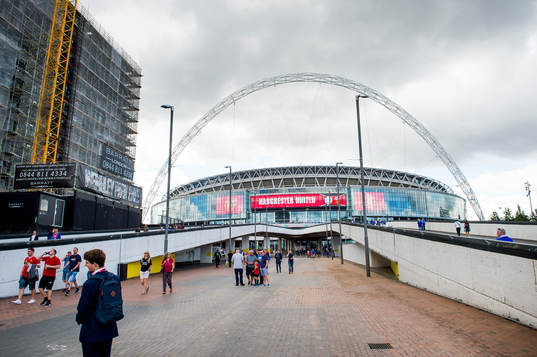 Exteriör över Wembley Stadium