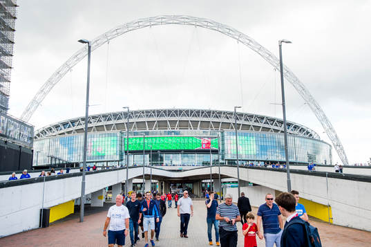 Exteriör över Wembley Stadium
