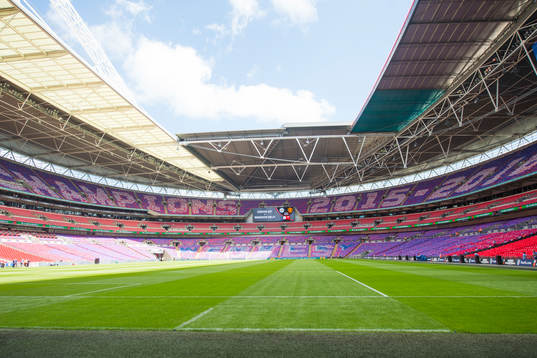 Interiör över Wembley Stadium