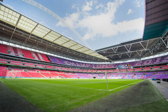 Interiör över Wembley Stadium