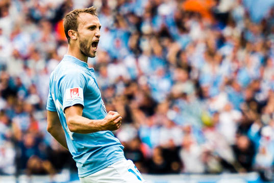 Malmö FFs Magnus Wolff Eikrem jublar