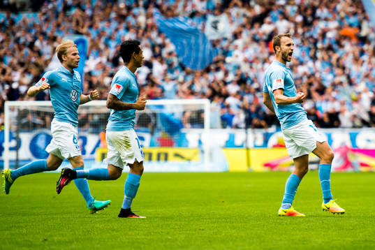 Malmö FFs Magnus Wolff Eikrem jublar