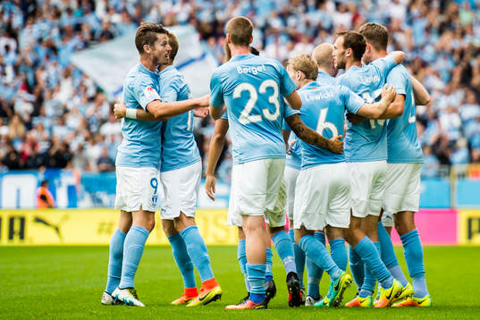 Malmö FFs spelare jublar