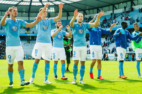 Malmö FFs spelare jublar