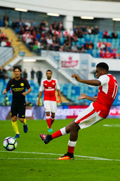Arsenals Alex Iwobi gör 1-1-målet