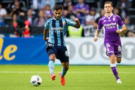 Djurgårdens Othman El Kabir och IFK Göteborgs Jakob