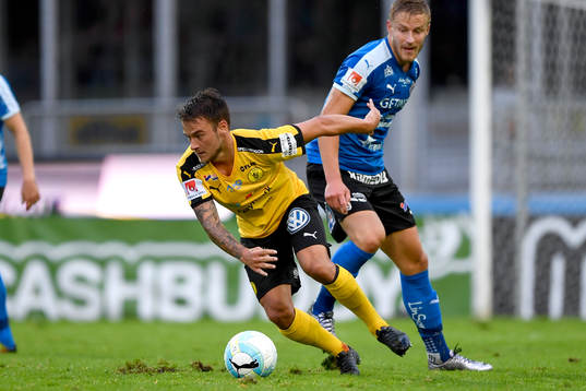 Frejs Pontus Silfwer och Halmstads Alexander Ruud Tveter