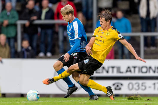 Halmstads Marcus Mathisen och Frejs Philip Wiström