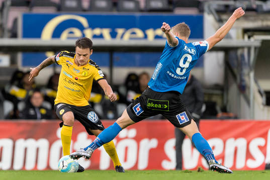 Frejs Pontus Silfwer och Halmstads Alexander Ruud Tveter