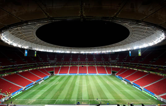 Vy över interiören av arenan Mané Garrincha