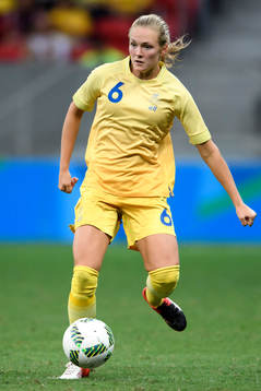 Sveriges Magdalena Ericsson i fotbollsmatchen mellan Kina