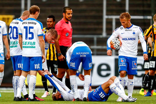 Norrköpings Christoffer Nyman har tappat luften