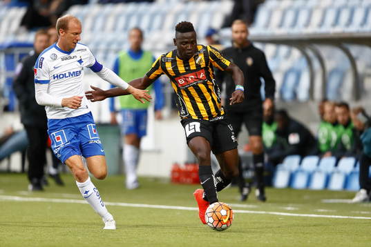 Norrköpings Andreas Johansson och Häckens Alhassan A