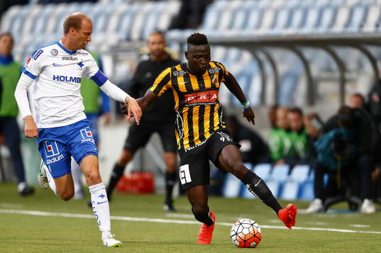Norrköpings Andreas Johansson och Häckens Alhassan A
