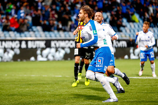 Norrköpings Christoffer Nyman jublar