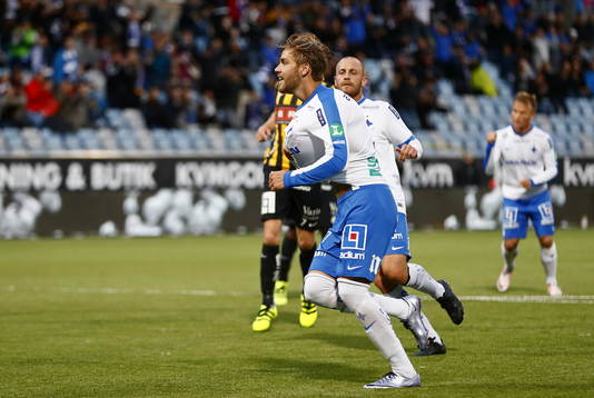 Norrköpings Christoffer Nyman jublar