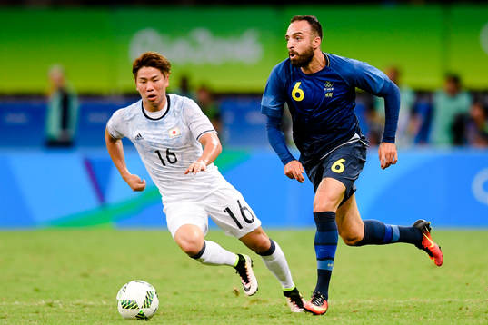 Japans Takuma Asano och Sveriges Abdul Khalili