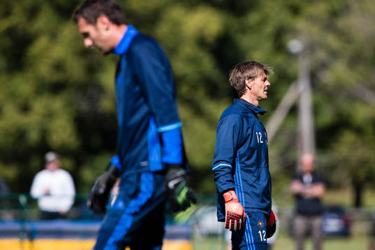 Djurgårdens målvakt Andreas Isaksson och målvakt Kenneth