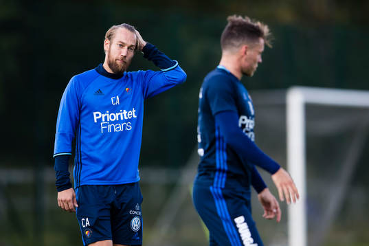 Djurgårdens naprapat Christian Andersson och Kerim Mrabti