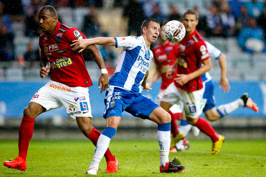 Falkenbergs Felipe Carvalho och IFK Göteborgs Martin