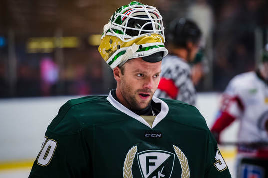 Färjestads målvakt Lars Haugen