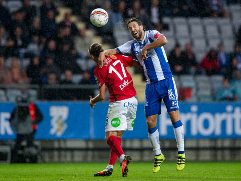 IFK Göteborgs Mattias Bjärsmyr mot Falkenbergs Jesper