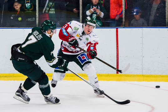Färjestads Jonas Holös och Frölundas Erik Nyström