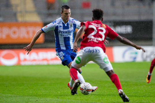 IFK Göteborgs Martin Smedberg Dalence mot Falkenbergs