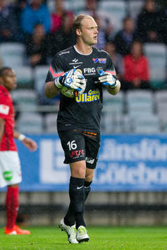 Falkenbergs målvakt Alexander Lundin