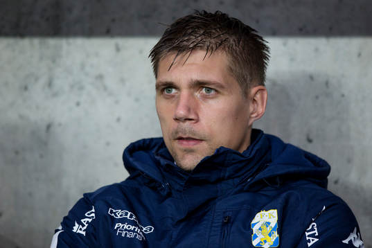 IFK Göteborgs Mikael Boman på avbytarbänken