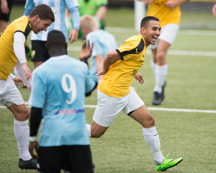 IFK Malmös 2-målsskytt Mohammad El-Kayed har gjort 1-0 i